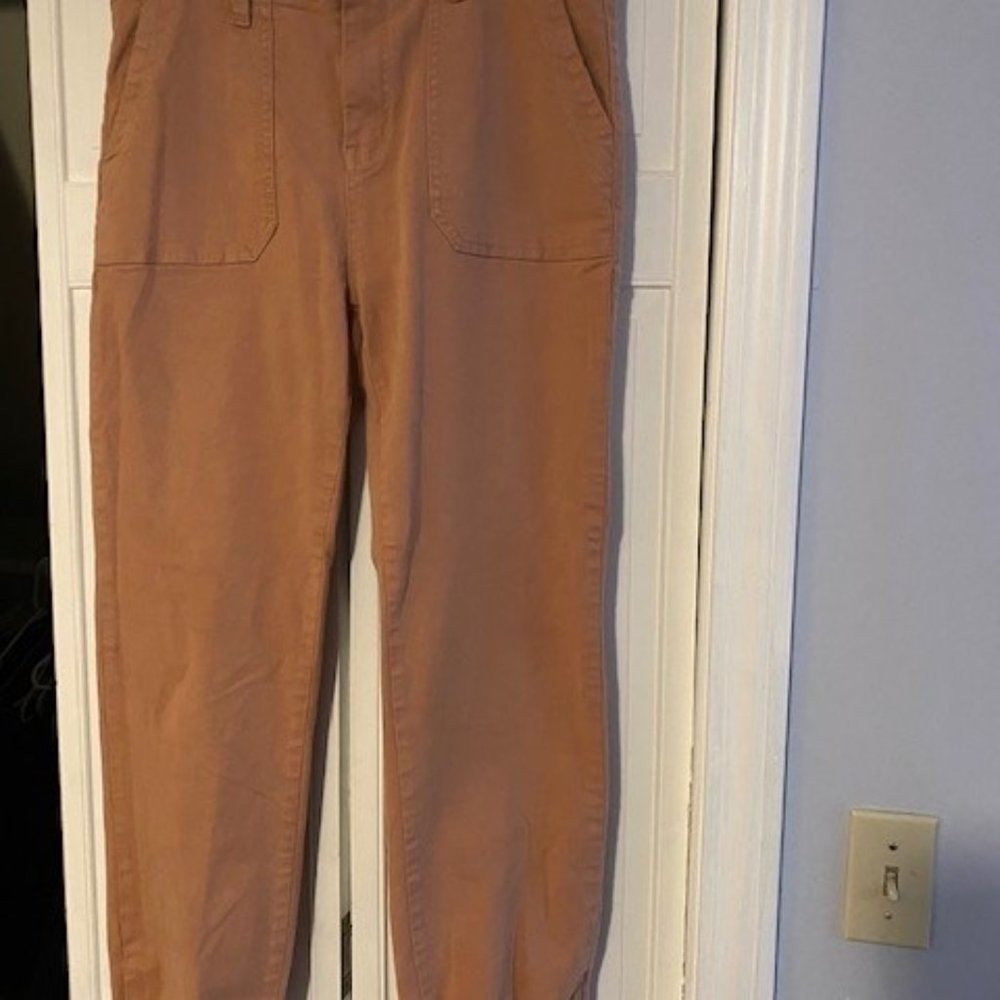 Tan, cotton, jogger pant